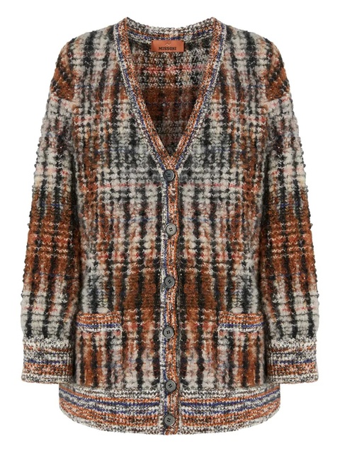 Missoni V-neck pocket cardigan - Brown - zdjęcie produktu nr 1