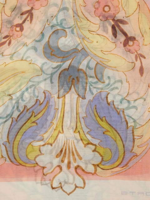 ETRO floral-print silk scarf - Pink - zdjęcie produktu nr 2