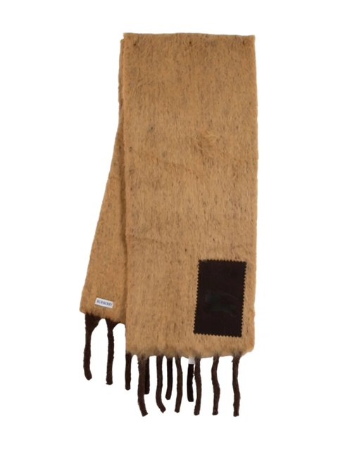 Burberry brushed wool patch scarf - Brown - zdjęcie produktu nr 1