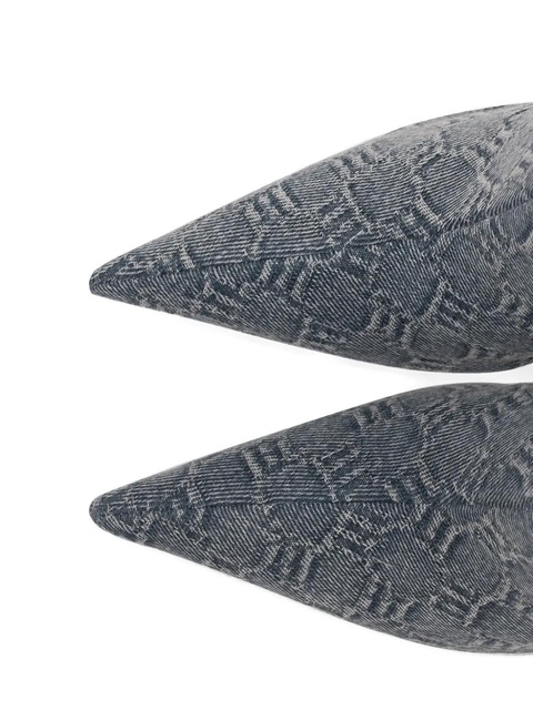 MISBHV 75mm monogram boots - Blue - zdjęcie produktu nr 2