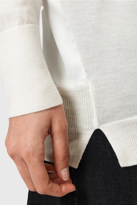 AllSaints sweter z dodatkiem wełny BERN damski kolor biały lekki W050KD - zdjęcie produktu nr 2