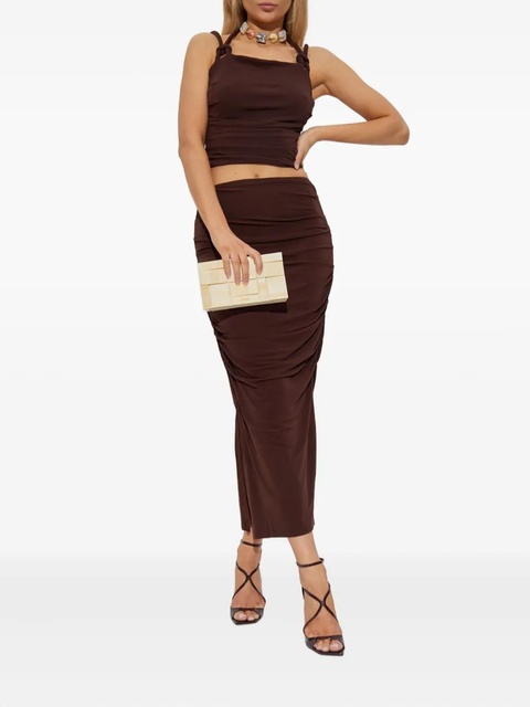 Cult Gaia Dany midi skirt - Brown - zdjęcie produktu nr 2