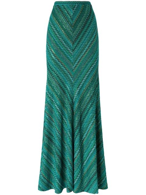 Missoni Zigzag maxi skirt - Green - zdjęcie produktu nr 1