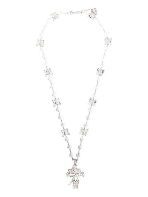 Blumarine butterfly beaded necklace - Silver - zdjęcie produktu nr 1