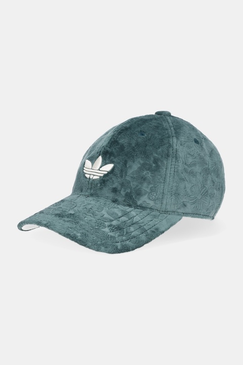 adidas Originals czapka z daszkiem welurowa Liberty kolor zielony JW8017 - zdjęcie produktu nr 1