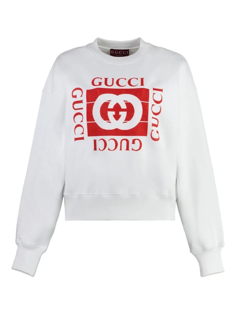 Gucci flocked-logo sweatshirt - White - zdjęcie produktu nr 1