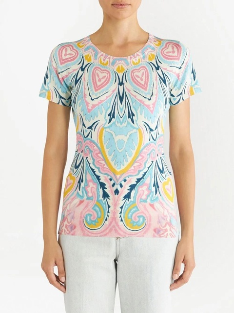 ETRO floral-print silk jumper - Blue - zdjęcie produktu nr 2