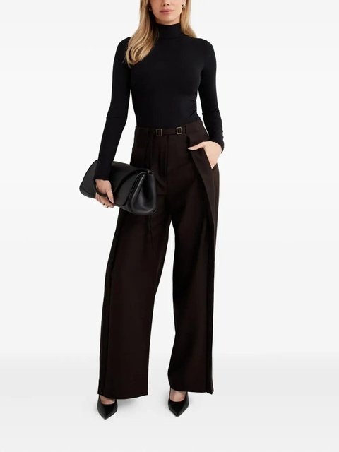 Aya Muse belted trousers - Brown - zdjęcie produktu nr 1