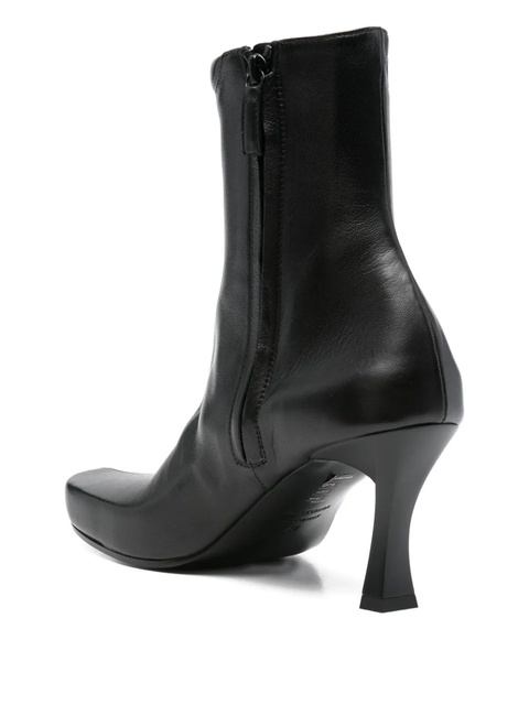 Balenciaga 75mm leather square-toe boots - Black - zdjęcie produktu nr 2