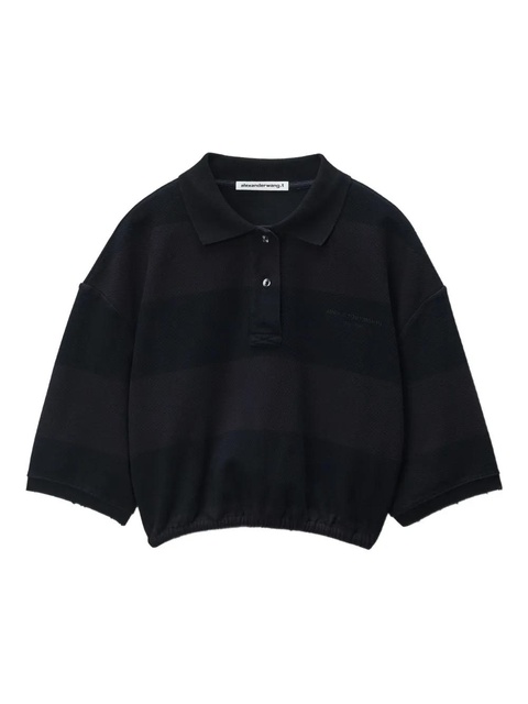 Alexander Wang cropped polo shirt - Black - zdjęcie produktu nr 1