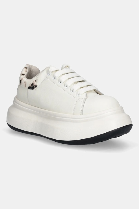 GOE sneakersy skórzane damskie kolor beżowy SS2N4002 WHITE - zdjęcie produktu nr 1