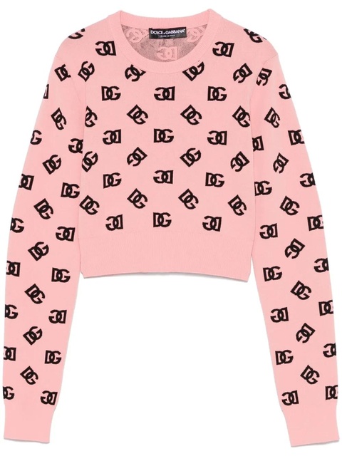 Dolce & Gabbana DNA DG-jacquard sweater - Pink - zdjęcie produktu nr 1