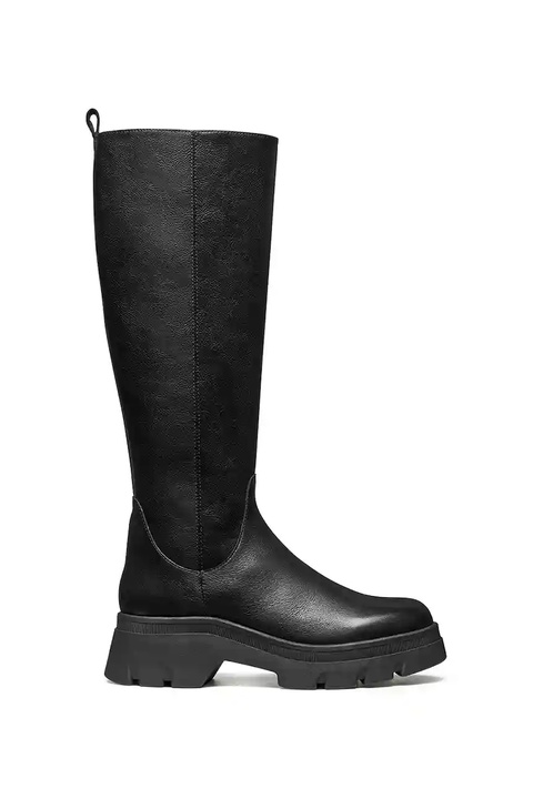 Geox kowbojki skórzane D PLUETTE damskie kolor czarny na płaskim obcasie D565ME 05446 C9999 - zdjęcie produktu nr 1