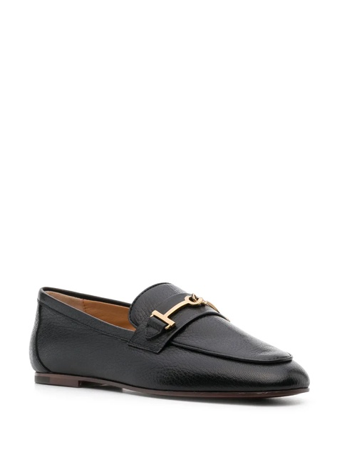 Tod's logo-plaque leather loafers - Black - zdjęcie produktu nr 2