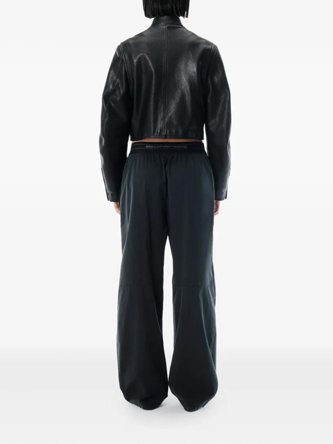 Alexander Wang mid-rise logo trousers - Black - zdjęcie produktu nr 2