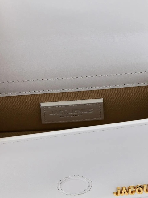 Jacquemus small The Bambino leather tote bag - White - zdjęcie produktu nr 2
