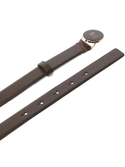 PINKO logo-buckle leather belt - Brown - zdjęcie produktu nr 2