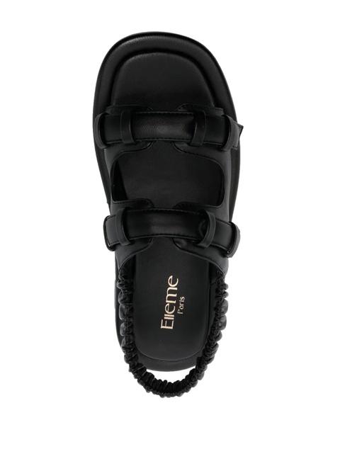 Elleme Loop platform leather slingback sandals - Black - zdjęcie produktu nr 2