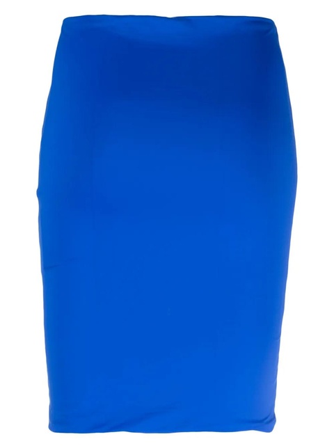 The Attico raised-logo pencil skirt - Blue - zdjęcie produktu nr 2