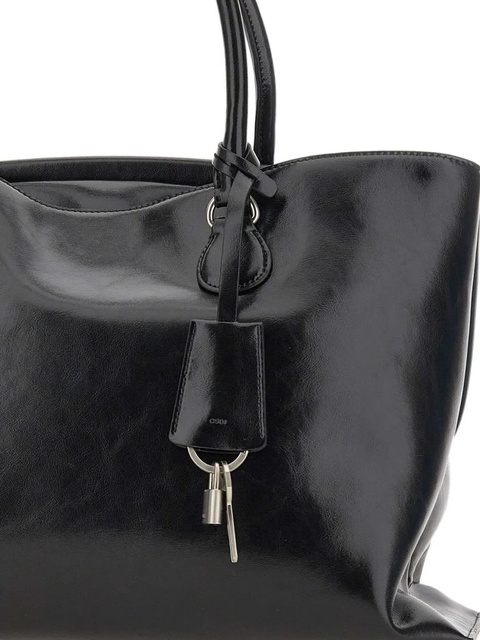 Osoi double-handle leather tote bag - Black - zdjęcie produktu nr 2