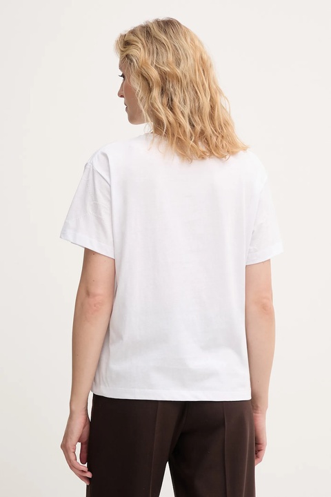 Twinset t-shirt bawełniany damski kolor biały 252TP2055 - zdjęcie produktu nr 2