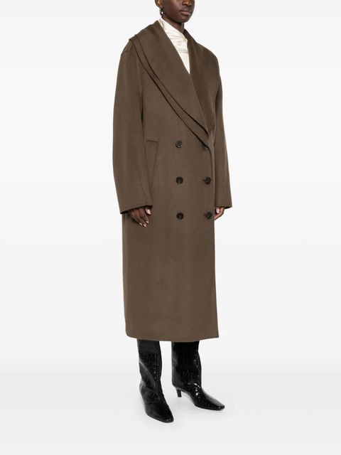 Magda Butrym shawl-lapel double-breasted coat - Brown - zdjęcie produktu nr 1