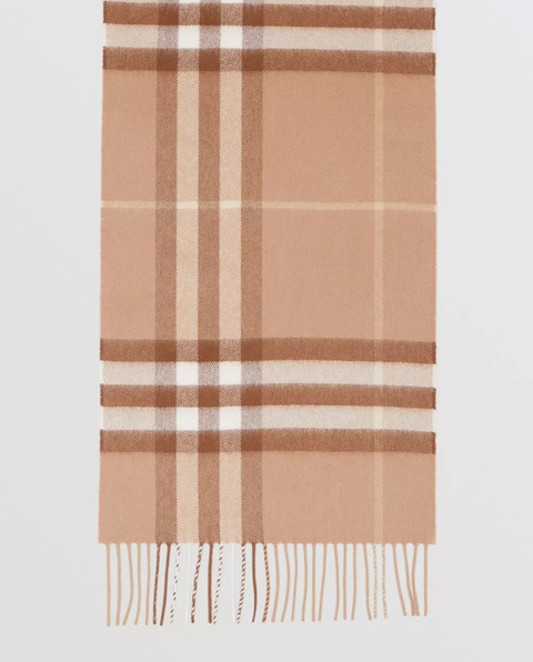 BURBERRY - Kaszmirowy szalik w kratkę - zdjęcie produktu nr 1