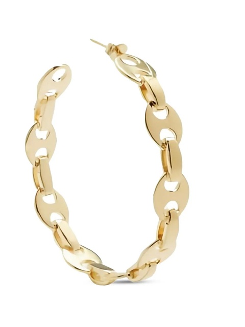 Rabanne chain-link hoop earrings - Gold - zdjęcie produktu nr 2