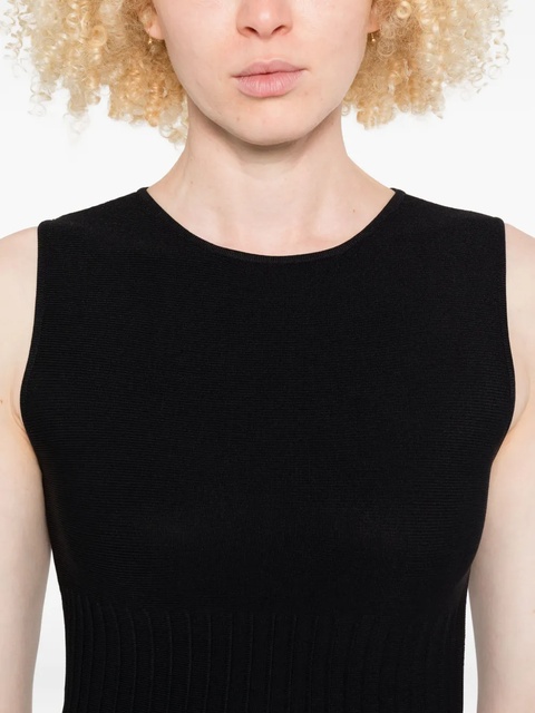 STAUD Eluse pleated sleeveless midi dress - Black - zdjęcie produktu nr 2