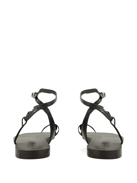 Johanna Ortiz Dazzling Crest crystal-embellished flat sandals - Black - zdjęcie produktu nr 2