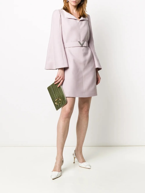 Valentino Garavani V pavé belted dress - Purple - zdjęcie produktu nr 2