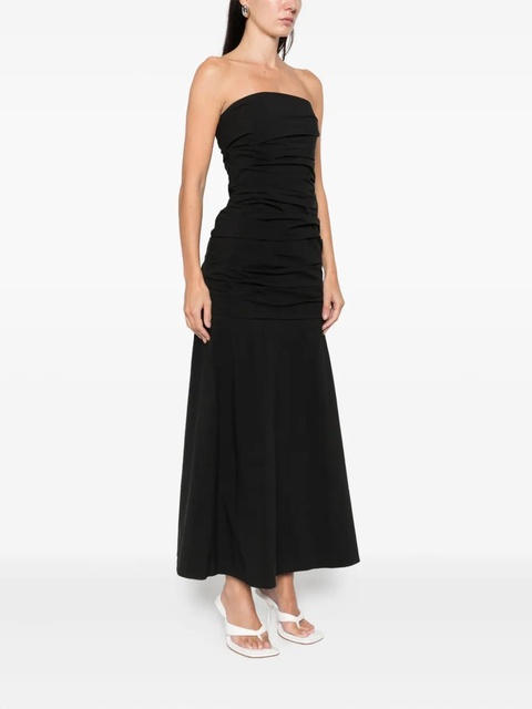 St. Agni gathered strapless maxi dress - Black - zdjęcie produktu nr 2
