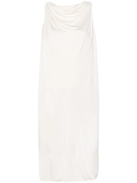 Lanvin brooch-detail midi dress - Neutrals - zdjęcie produktu nr 1