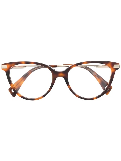Lanvin cat-eye tortoiseshell-effect glasses - Brown - zdjęcie produktu nr 1