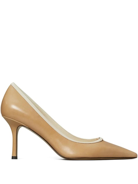 Tory Burch 80mm Double T buckle pumps - Brown - zdjęcie produktu nr 1