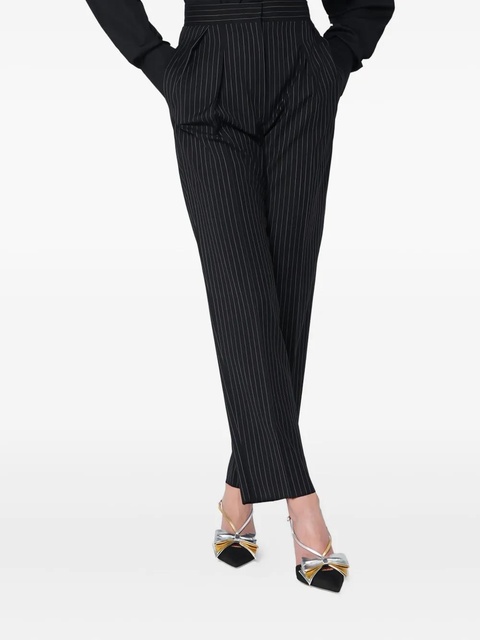 Max Mara pinstripe pleated trousers - Black - zdjęcie produktu nr 2