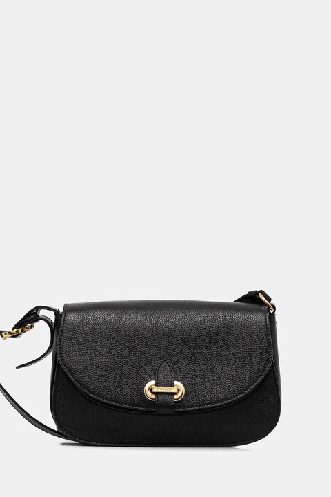 Pollini torebka skórzana kolor czarny PC4404PP0N QC0 - zdjęcie produktu nr 1