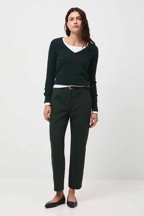 Medicine spodnie damskie kolor zielony - zdjęcie produktu nr 2