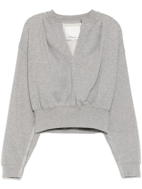 3.1 Phillip Lim cropped sweatshirt - Grey - zdjęcie produktu nr 2