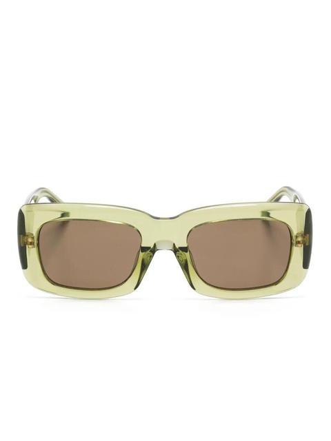 The Attico rectangle-frame sunglasses - Green - zdjęcie produktu nr 2
