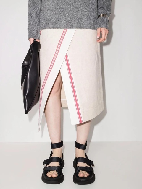 Alexander McQueen Tread flat sandals - Black - zdjęcie produktu nr 2