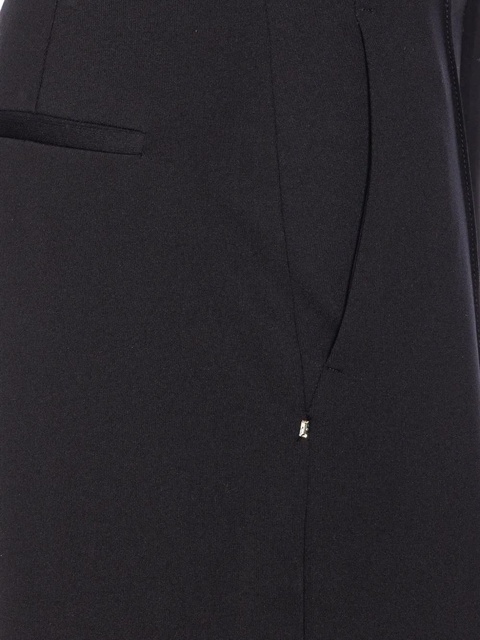 Sportmax hook-zip straight trousers - Black - zdjęcie produktu nr 1