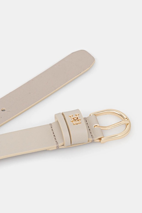 Tommy Hilfiger pasek skórzany damski kolor beżowy AW0AW16836 - zdjęcie produktu nr 2
