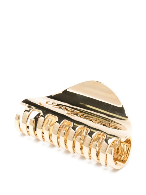 Saint Laurent logo hair clip - Gold - zdjęcie produktu nr 2