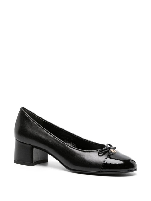 Tory Burch 45mm cap-toe leather pumps - Black - zdjęcie produktu nr 2