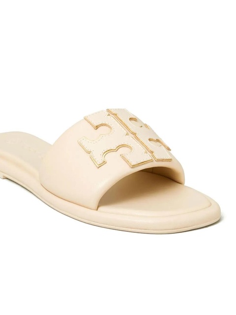 Tory Burch Double T Sport slides - Neutrals - zdjęcie produktu nr 1