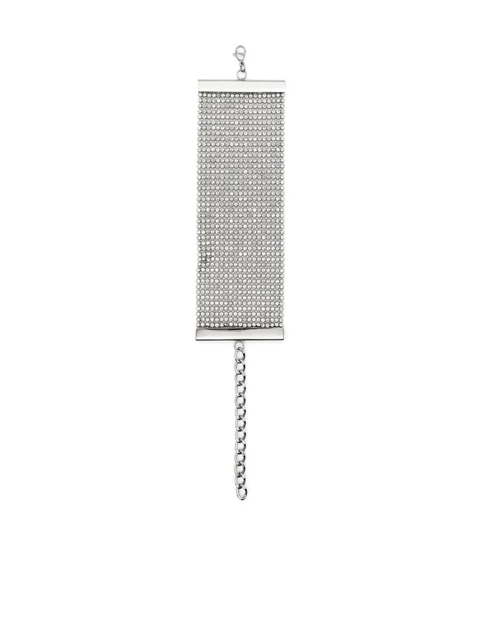 Rabanne crystal-embellished bracelet - Silver - zdjęcie produktu nr 2