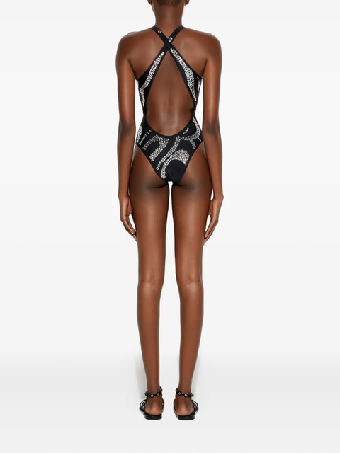 PUCCI embellished cross-back swimsuit - Black - zdjęcie produktu nr 2