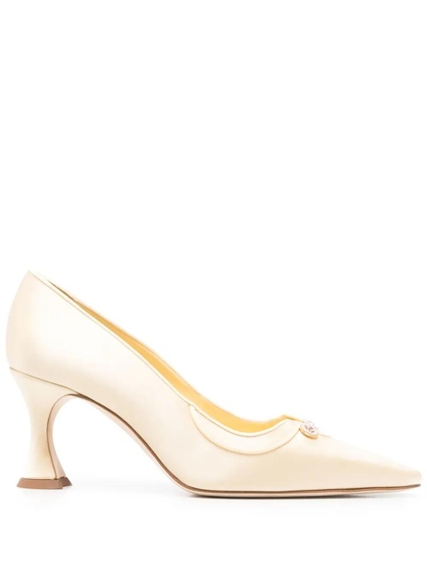 Manolo Blahnik 70mm Amala pumps - Yellow - zdjęcie produktu nr 1