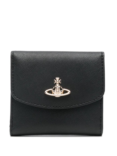 Vivienne Westwood Orb-plaque leather wallet - Black - zdjęcie produktu nr 1